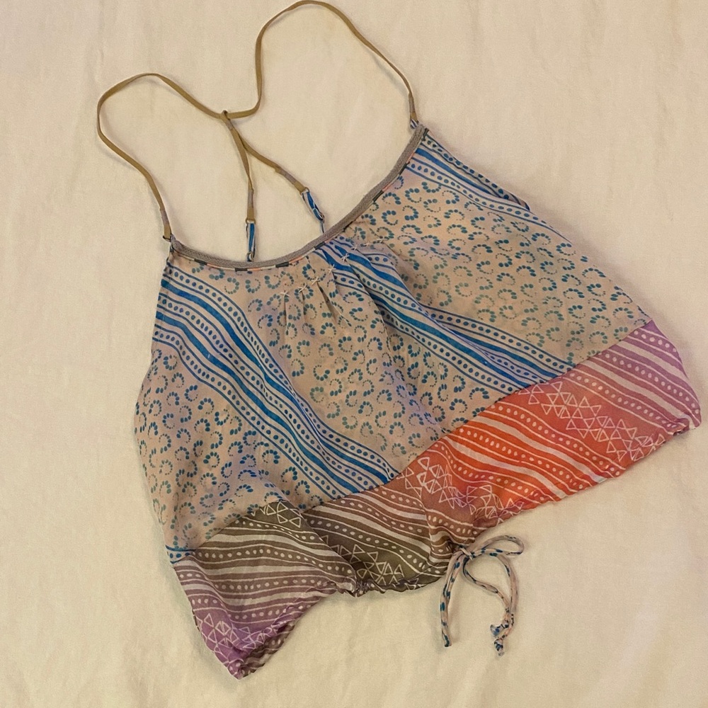 Multicolor Patterned Women's Top